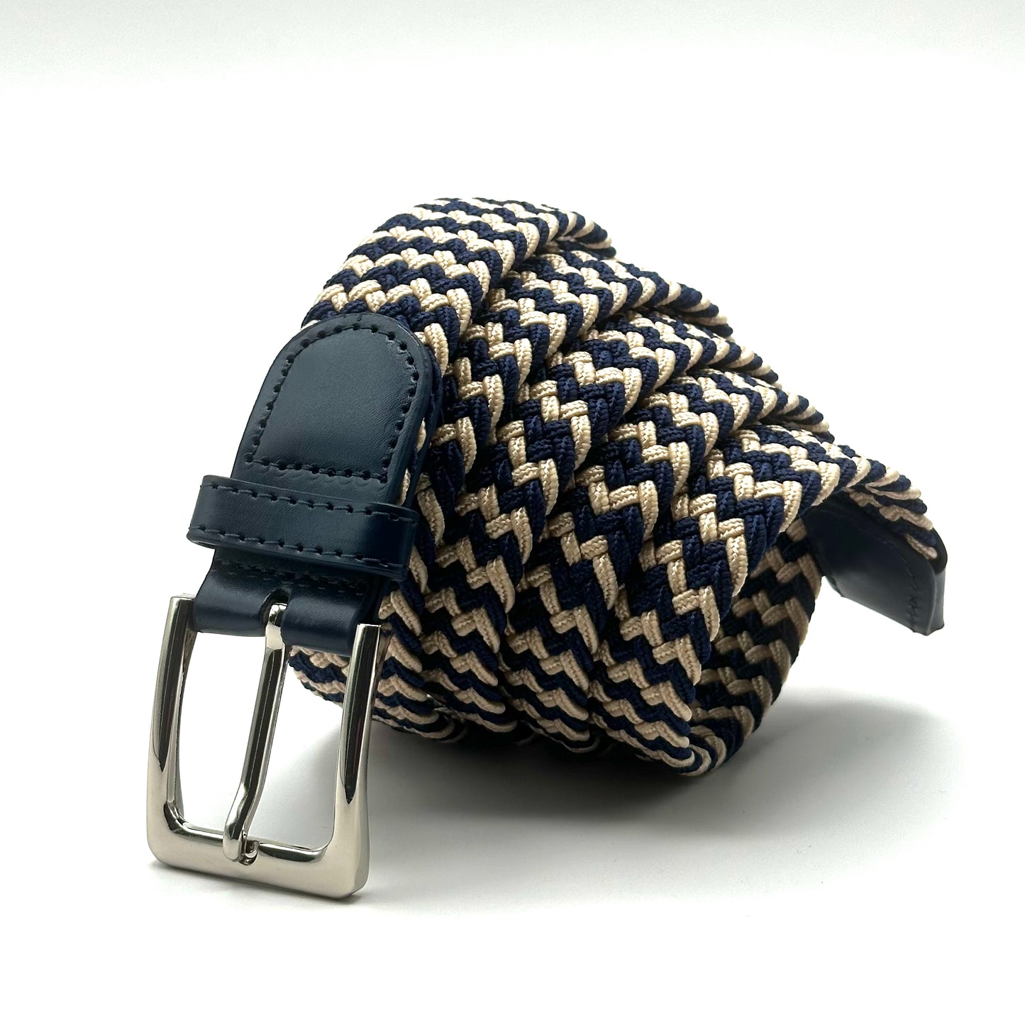 Men's Elastic Stretch Belt Two Tone