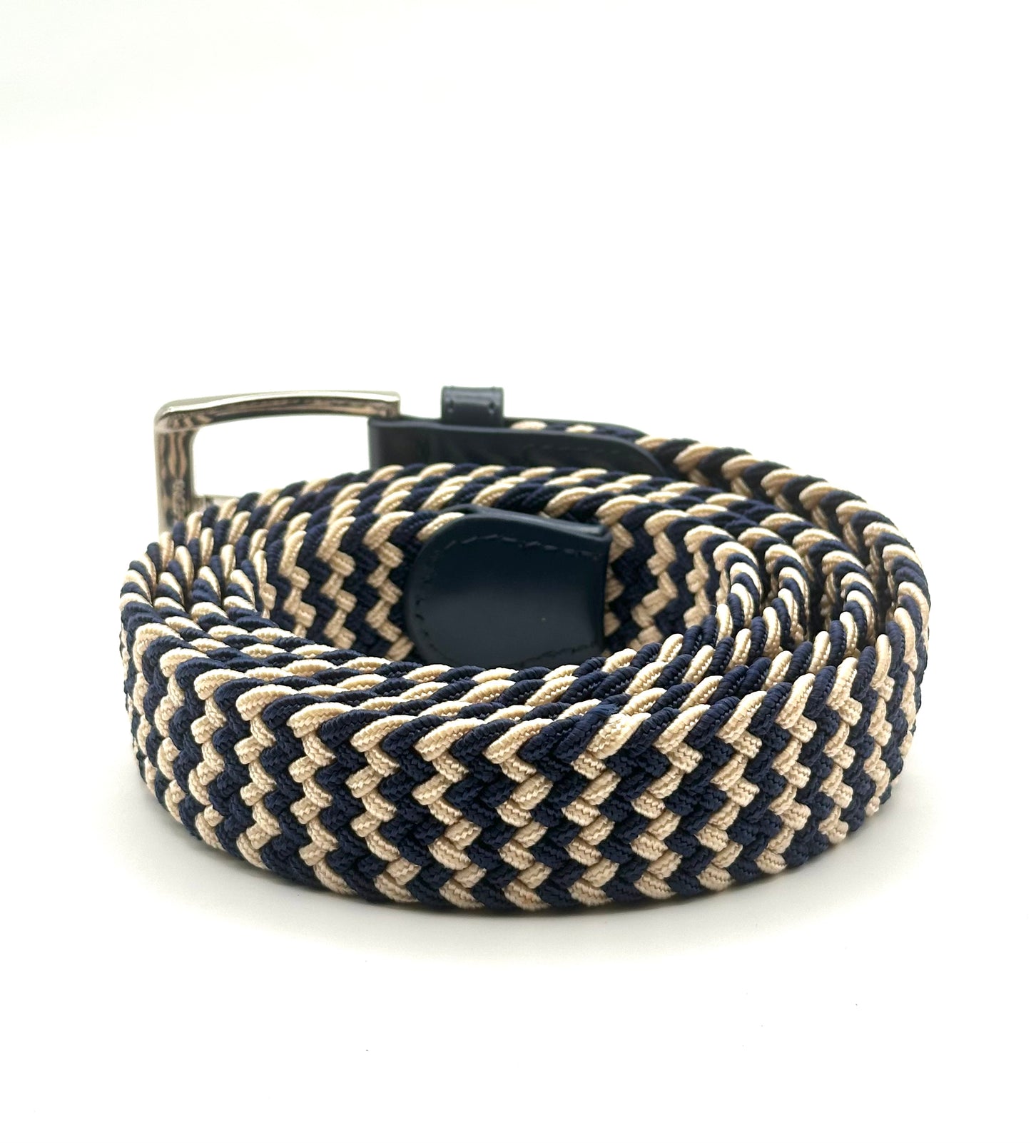 Men's Elastic Stretch Belt Two Tone