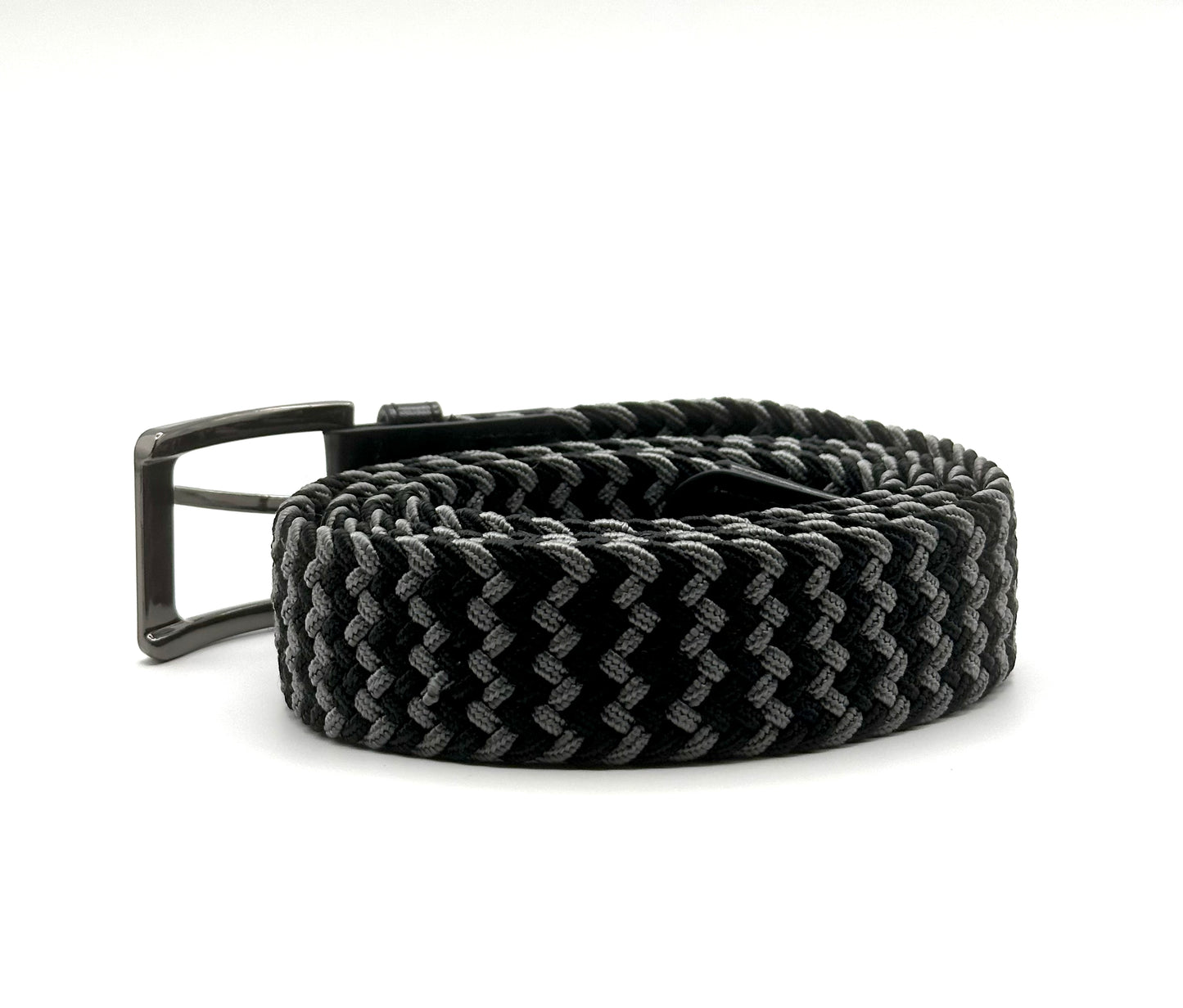 Men's Elastic Stretch Belt Two Tone