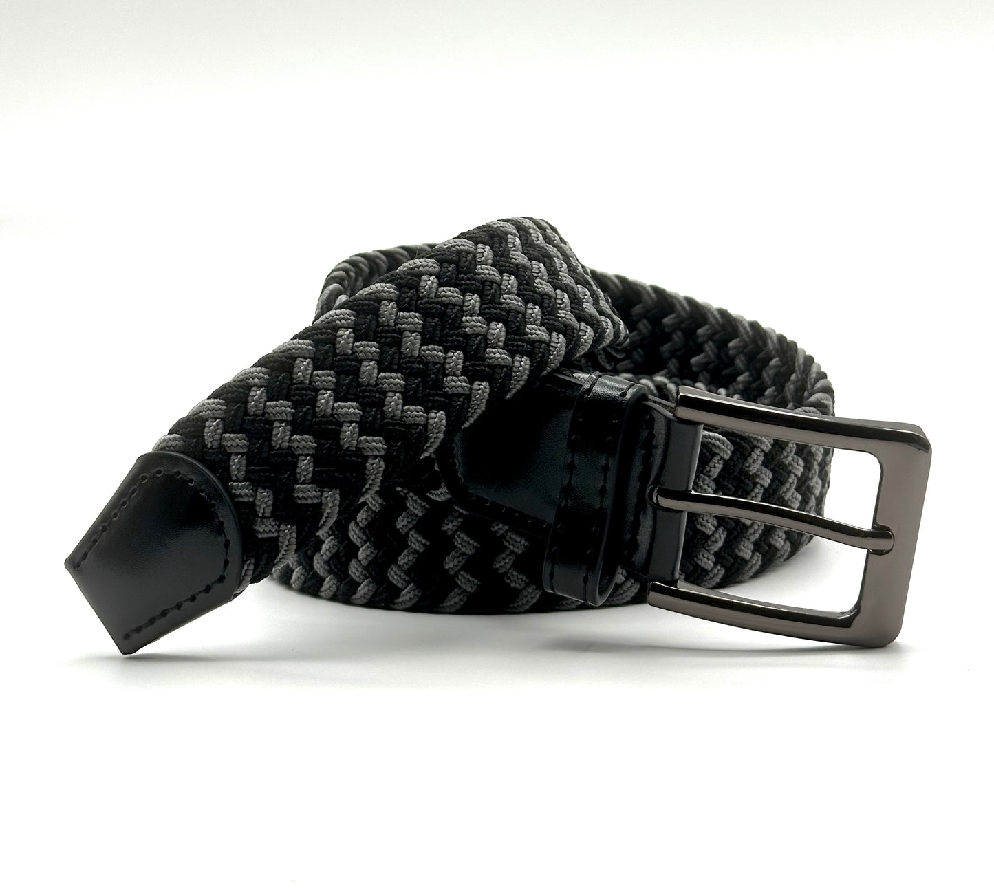 Men's Elastic Stretch Belt Two Tone