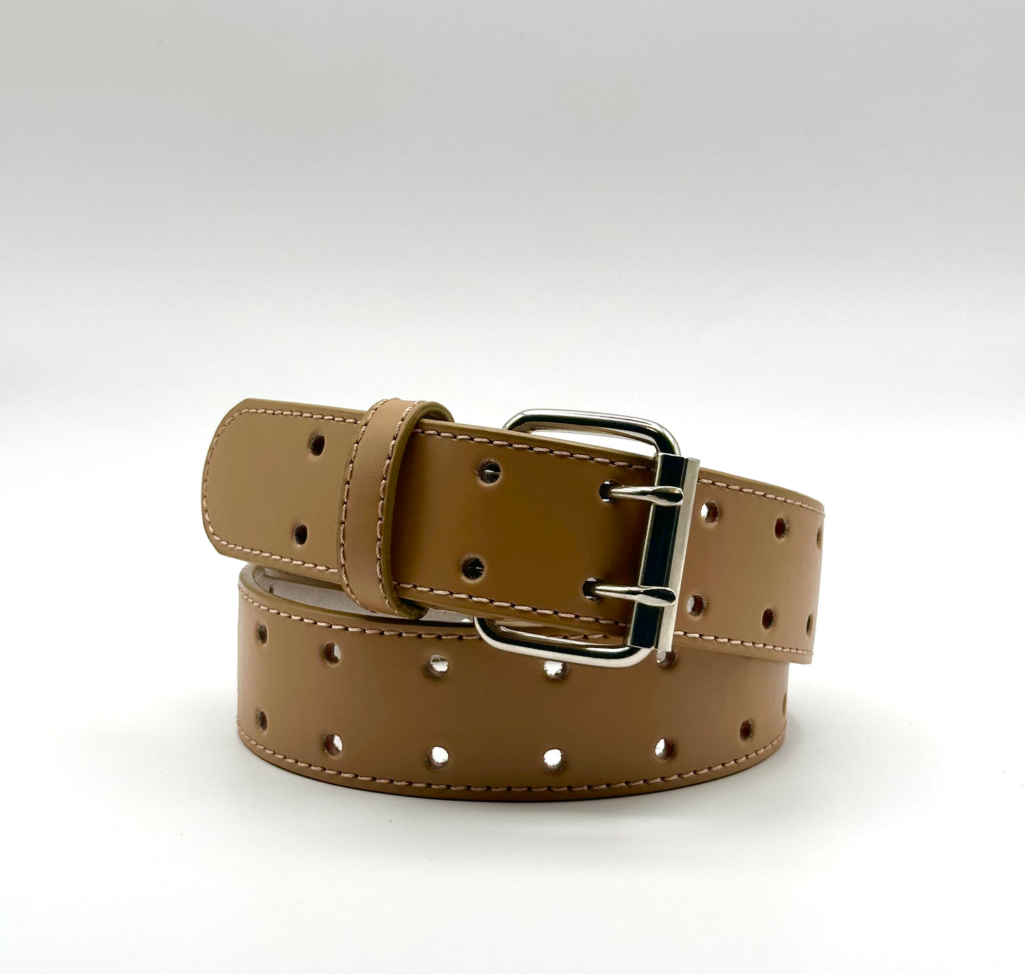 1 1/2" Two Hole Genuine Leather